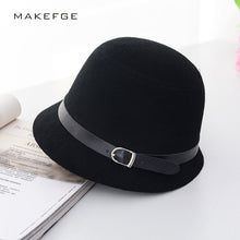 Load image into Gallery viewer, Women's Fedora Wool Felt Hat